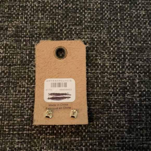 Anthropologie Flower Rhinestone Studded Earrings - Picture 4 of 4